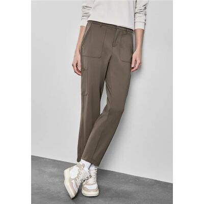 Street One Jersey Twill Cargo-Hose - Braun - Damen Street One Jersey Twill Cargo-Hose - Braun - Damen