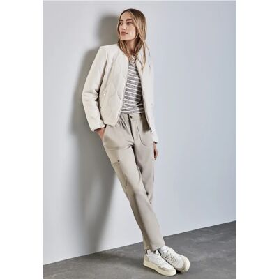 Street One Jersey Twill Cargo-Hose - Beige - Damen Street One Jersey Twill Cargo-Hose - Beige - Damen