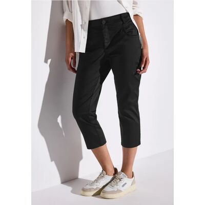 Street One Satin 3/4-Hose - Schwarz - Damen Street One Satin 3/4-Hose - Schwarz - Damen
