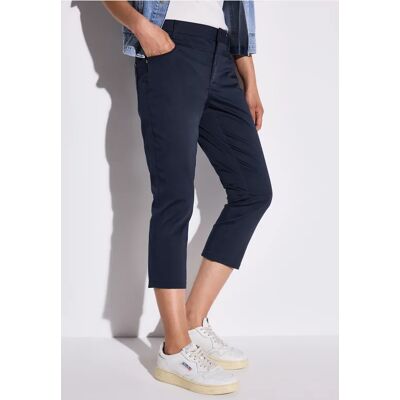 Street One Satin 3/4-Hose - Blau - Damen Street One Satin 3/4-Hose - Blau - Damen