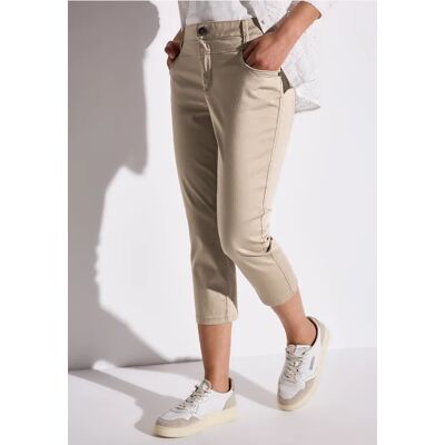Street One Satin 3/4-Hose - Beige - Damen Street One Satin 3/4-Hose - Beige - Damen