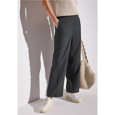 Street One Straight Leg Twill Hose - Grau - Damen Street One Straight Leg Twill Hose - Grau - Damen