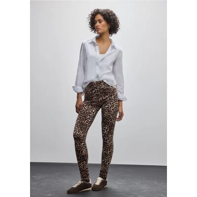 Street One Leggings mit Leo-Muster - Braun - Damen Street One Leggings mit Leo-Muster - Braun - Damen