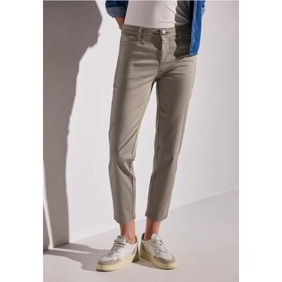Street One Satin-Hose im Casual Fit - Beige - Damen Street One Satin-Hose im Casual Fit - Beige - Damen