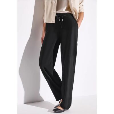 Street One Wide Leg Hose - Schwarz - Damen Street One Wide Leg Hose - Schwarz - Damen