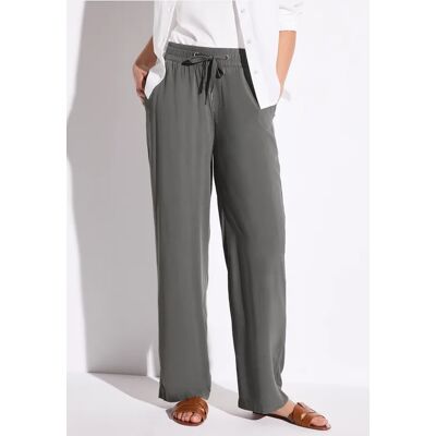Street One Wide Leg Hose - Grau - Damen Street One Wide Leg Hose - Grau - Damen