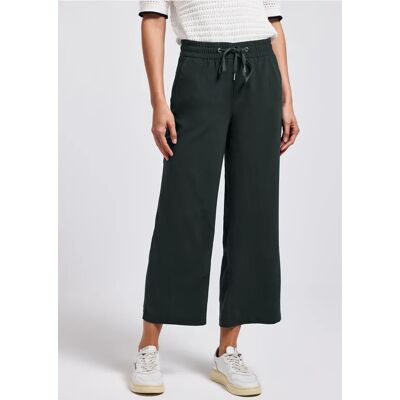 Street One 7/8 Wide Leg Hose - Grün - Damen Street One 7/8 Wide Leg Hose - Grün - Damen
