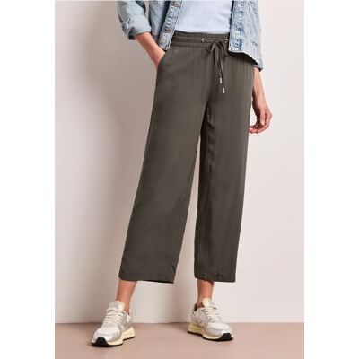Street One 7/8 Wide Leg Hose - Braun - Damen Street One 7/8 Wide Leg Hose - Braun - Damen