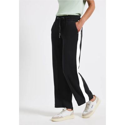 Street One Straight Leg Hose - Schwarz - Damen Street One Straight Leg Hose - Schwarz - Damen