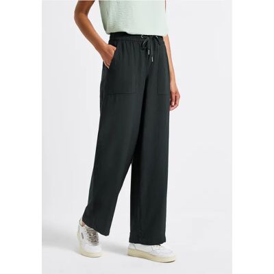 Street One Wide Leg Crepe Hose - Grün - Damen Street One Wide Leg Crepe Hose - Grün - Damen