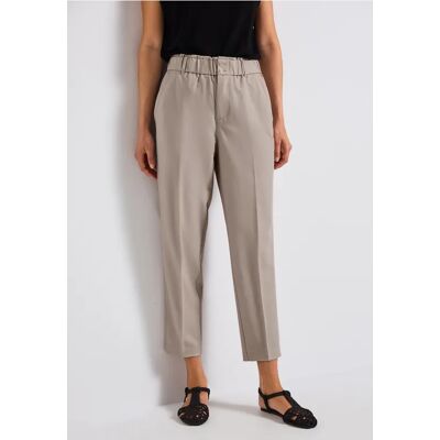 Street One Melange-Look Paperbag Hose - Beige - Damen Street One Melange-Look Paperbag Hose - Beige - Damen