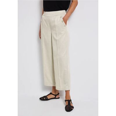 Street One Schimmernde 7/8 Hose - Beige - Damen Street One Schimmernde 7/8 Hose - Beige - Damen