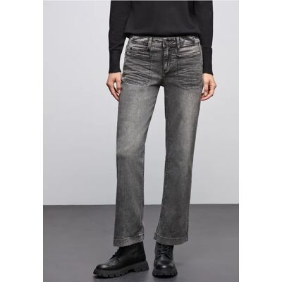 Street One Wide Leg Jeans - Grau - Damen Street One Wide Leg Jeans - Grau - Damen