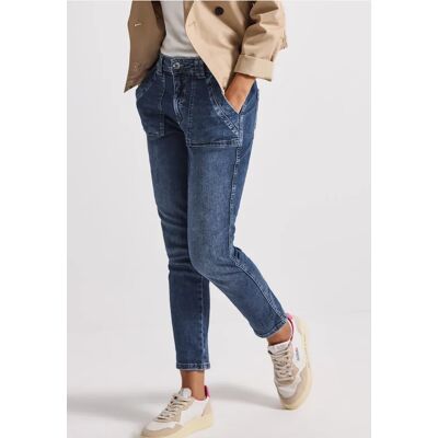 Street One Cargo Jeans im Loose Fit - Blau - Damen Street One Cargo Jeans im Loose Fit - Blau - Damen