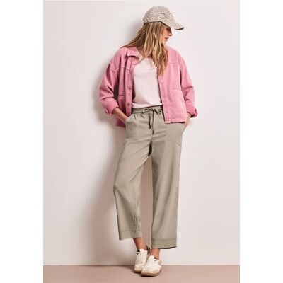 Street One Casual Fit Hose mit Turn-Up - Beige - Damen Street One Casual Fit Hose mit Turn-Up - Beige - Damen