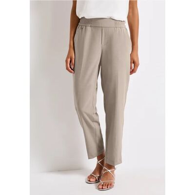 Street One Hose mit Gallonstreifen - Beige - Damen Street One Hose mit Gallonstreifen - Beige - Damen