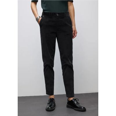 Street One Softe Velvet Chino - Schwarz - Damen Street One Softe Velvet Chino - Schwarz - Damen