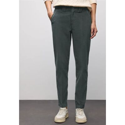 Street One Softe Velvet Chino - Grün - Damen Street One Softe Velvet Chino - Grün - Damen