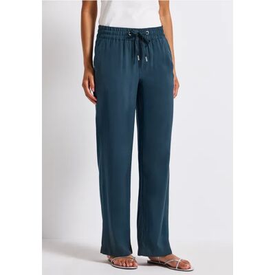 Street One Straight Leg Twill Hose - Türkis - Damen Street One Straight Leg Twill Hose - Türkis - Damen