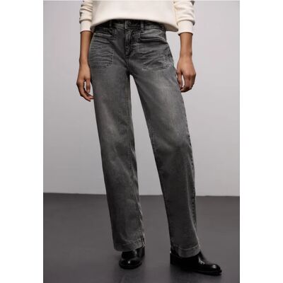 Street One Wide Leg Jeans - Grau - Damen Street One Wide Leg Jeans - Grau - Damen