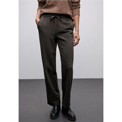 Street One Straight Leg Hose mit Tape - Braun - Damen Street One Straight Leg Hose mit Tape - Braun - Damen