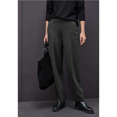 Street One Straight Leg Hose - Schwarz - Damen Street One Straight Leg Hose - Schwarz - Damen
