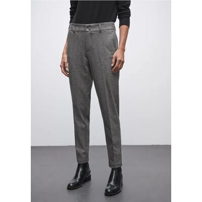 Street One Casual Fit Jacquard Chino - Schwarz - Damen Street One Casual Fit Jacquard Chino - Schwarz - Damen
