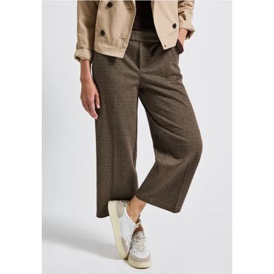 Street One Gemusterte 7/8 Straight Leg Hose - Braun - Damen Street One Gemusterte 7/8 Straight Leg Hose - Braun - Damen