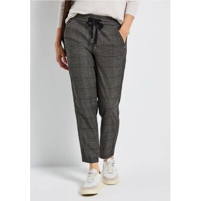 Street One Karierte Loose Fit Hose - Braun - Damen Street One Karierte Loose Fit Hose - Braun - Damen