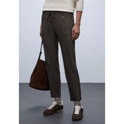 Street One Loose Fit Hose mit Tape - Braun - Damen Street One Loose Fit Hose mit Tape - Braun - Damen