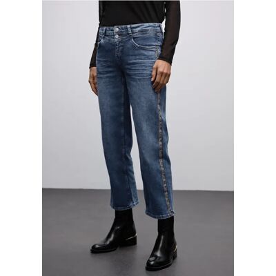 Street One Straight Leg Jeans mit Tape - Blau - Damen Street One Straight Leg Jeans mit Tape - Blau - Damen