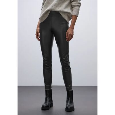 Street One Leder Look Leggings - Schwarz - Damen Street One Leder Look Leggings - Schwarz - Damen