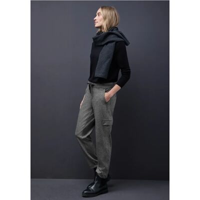 Street One Cargo Melange Hose - Schwarz - Damen Street One Cargo Melange Hose - Schwarz - Damen