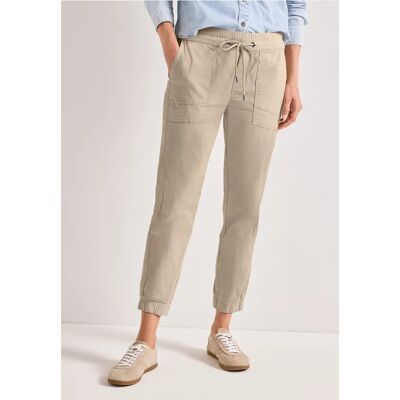 Street One Slim Leg Hose in Papertouch-Qualität - Beige - Damen Street One Slim Leg Hose in Papertouch-Qualität - Beige - Damen