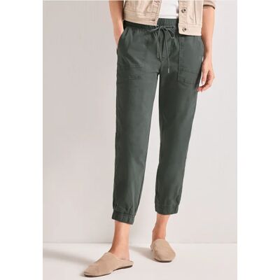 Street One Slim Leg Hose in Papertouch-Qualität - Grün - Damen Street One Slim Leg Hose in Papertouch-Qualität - Grün - Damen