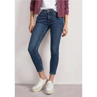 Street One Mid Waist Slim Leg Jeans im Slim Fit - Blau - Damen Street One Mid Waist Slim Leg Jeans im Slim Fit - Blau - Damen