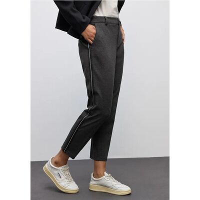 Street One Chino mit Tapedetails - Schwarz - Damen Street One Chino mit Tapedetails - Schwarz - Damen