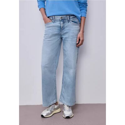 Street One Wide Leg Jeans mit Comfort Bund - Blau - Damen Street One Wide Leg Jeans mit Comfort Bund - Blau - Damen