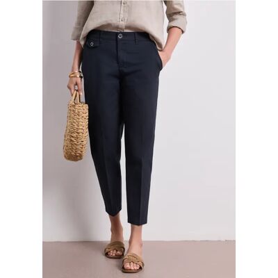 Street One Chino im Casual Fit in softer Qualität - Blau - Damen Street One Chino im Casual Fit in softer Qualität - Blau - Damen