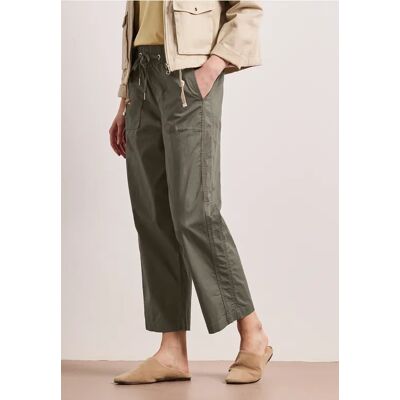 Street One Straight Leg Hose in Hose Papertouchware - Grün - Damen Street One Straight Leg Hose in Hose Papertouchware - Grün - Damen