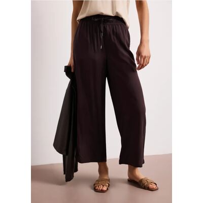 Street One 7/8 High Waist Wide Leg Hose im Loose Fit - Braun - Damen Street One 7/8 High Waist Wide Leg Hose im Loose Fit - Braun - Damen