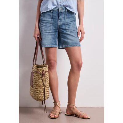 Street One Straight Leg Shorts im Casual Fit - Blau - Damen Street One Straight Leg Shorts im Casual Fit - Blau - Damen