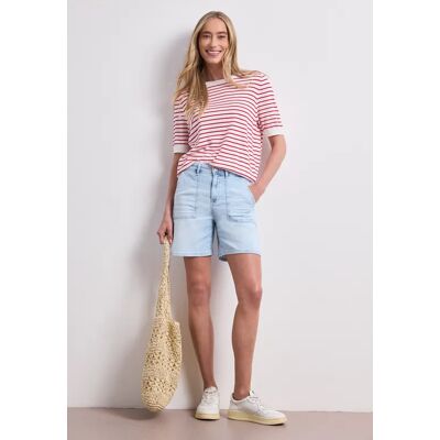 Street One Straight Leg Shorts im Casual Fit - Blau - Damen Street One Straight Leg Shorts im Casual Fit - Blau - Damen