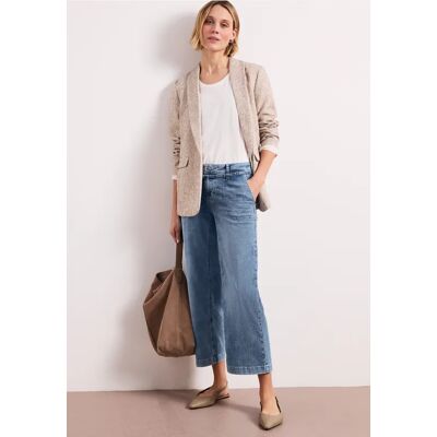 Street One Mid Waist Wide Leg Jeans im Loose Fit - Blau - Damen Street One Mid Waist Wide Leg Jeans im Loose Fit - Blau - Damen