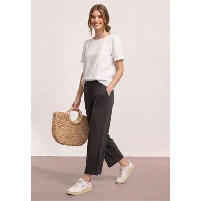 Street One 7/8 Wide Leg Hose im Loose Fit - Braun - Damen Street One 7/8 Wide Leg Hose im Loose Fit - Braun - Damen
