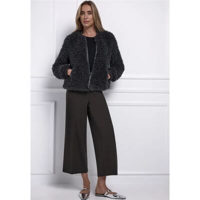 Street One 7/8 Wide Leg Hose - Braun - Damen Street One 7/8 Wide Leg Hose - Braun - Damen