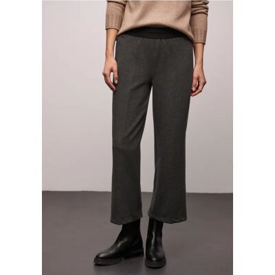 Street One 7/8 Wide Leg Herringbone Hose - Braun - Damen Street One 7/8 Wide Leg Herringbone Hose - Braun - Damen