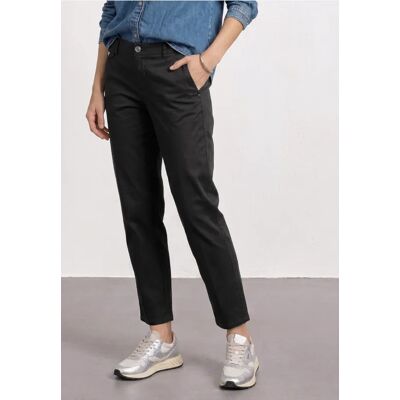 Street One Chino im Casual Fit in softer Qualität - Schwarz - Damen Street One Chino im Casual Fit in softer Qualität - Schwarz - Damen