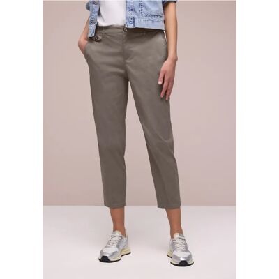 Street One Chino im Casual Fit in softer Qualität - Braun - Damen Street One Chino im Casual Fit in softer Qualität - Braun - Damen