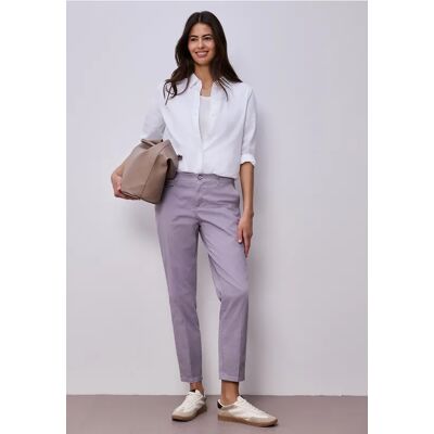 Street One Chino im Casual Fit in softer Qualität - Lila - Damen Street One Chino im Casual Fit in softer Qualität - Lila - Damen